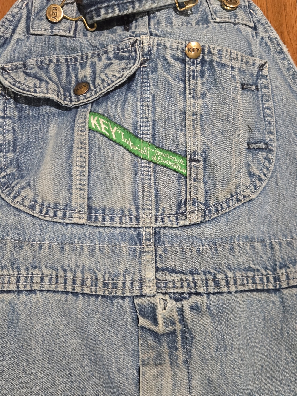 Light Blue Key Imperial Denim Men's Jeans Overalls - Picture 10 of 10
